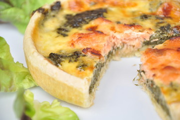 quiche au saumon