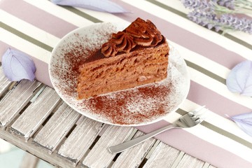 sweet chocolate cake