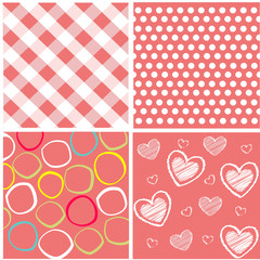 seamless patterns with fabric texture