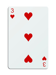 Trois de coeur