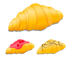 croissant cake icon