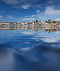 Obraz premium camaret crozon presqu ile mer bretagne port quai bleu