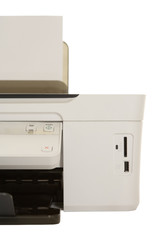 printer with USB and compact memory cards ports, detail