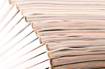 Stack of magazines