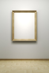 blank frame in the gallery