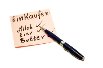 Einkaufszettel