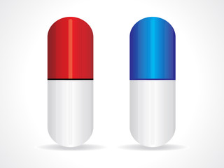 red  & blue capsule