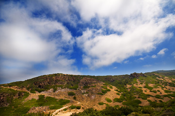 coast of Sardinia, sea, sand and rocks