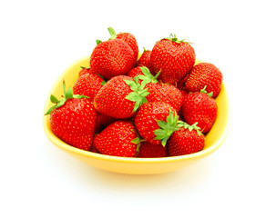 strawberries in a bowl