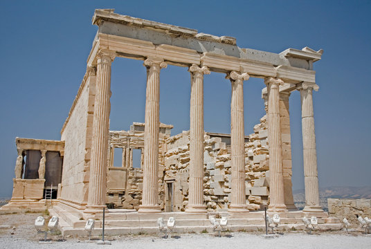 Erechtheum on the Acropolis in Athens