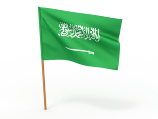 flag of Saudi Arabia. 3d