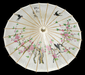 ombrelle japonaise, fond noir © Unclesam