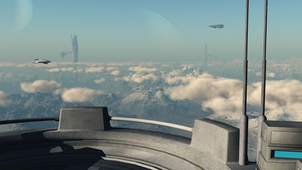 Sci-fi scene - Station 45 © Algol