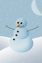 Snowman Christmas Card