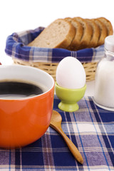breakfast with coffee