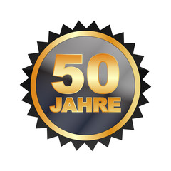 Button - Jubiläum, Garantie, Jahreszahl 50