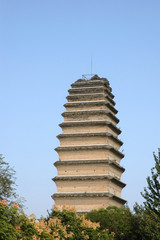 Small Wild Goose Pagoda in xi'an © birdmanphoto