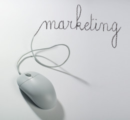 concept marketing souris ordinateur internet