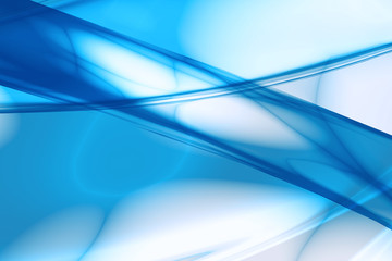 fuzzy elements on a blue background