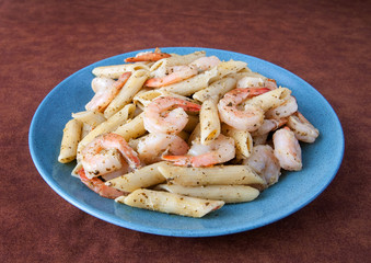 pesto shrimp pasta