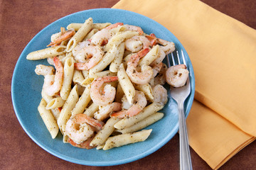 pesto shrimp pasta