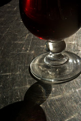 A glass of sangria