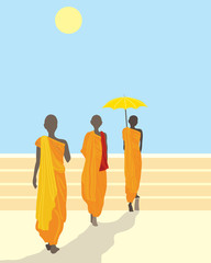 buddhist monks