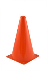 Red traffic cone