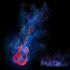 Smoky guitar