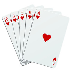 Quinte flush en coeur