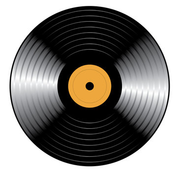 Retro vinyl Record. Vector illustration