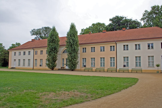Hauptfassade von Schloss Paretz im Havelland (K&ouml;nigin Luise)