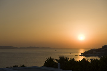 Sunset in Mykonos