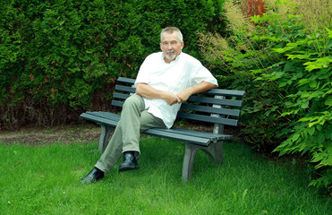 Fototapeta premium Freundlicher Senior