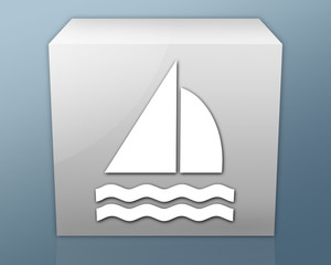 Box-shaped Icon "Sailing"