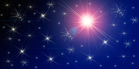 starry sky, an illustration