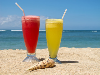 Fresh fruit cocktails