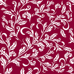 Seamless antique floral pattern