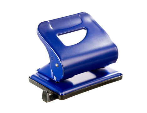Blue office puncher