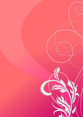 Abstract floral design. Vector illustration.