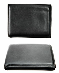 Black leather wallet