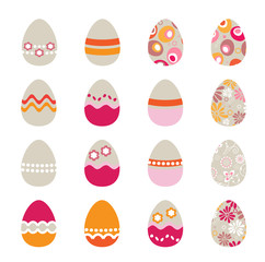 Super vector easter egg set