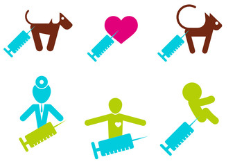 impfung gesundheit heilung zeichen symbol