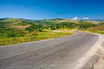 Countryside alpine landscape