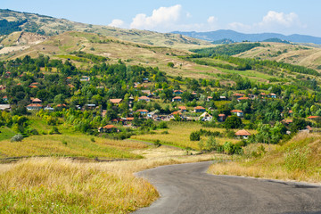 Countryside alpine landscape