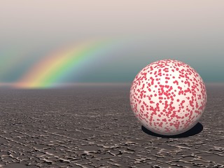 Abstract - Colourful Sphere with Rainbow