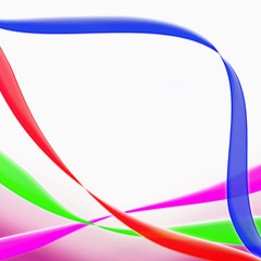 Geschwungene farbige Streifen mit Platz f&uuml;r Text