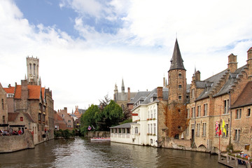 Fototapeta na wymiar Kanał w Brugia, Belgia