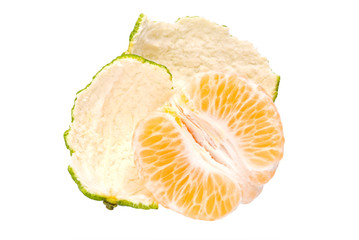 Slice of fresh tangerine
