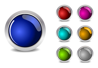 Collextion of colored buttons